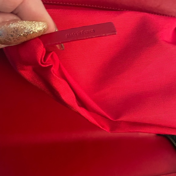 Christian Louboutin Clutch Wristlet Studded Leather Navy Blue Bag Purse💙❤️💙❤️ - Picture 10 of 11